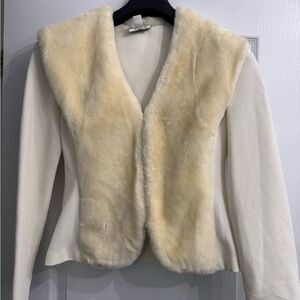 Joseph Ribkoff Cream Teddy Jacket